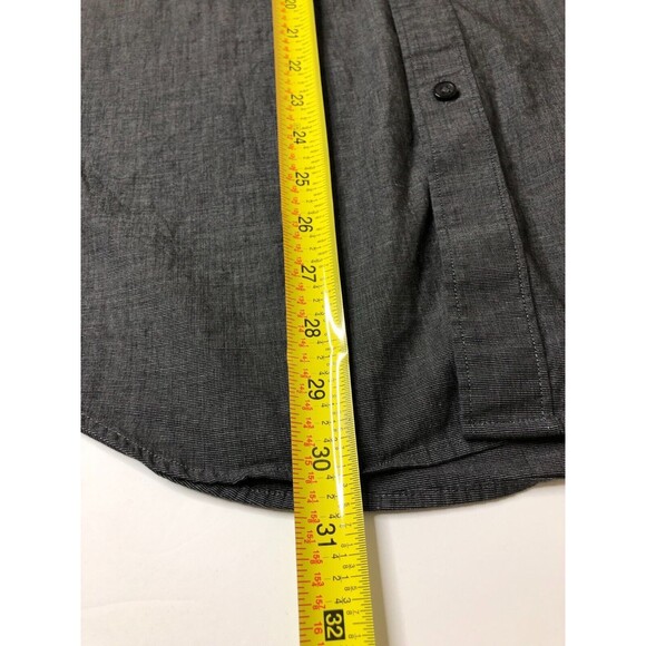 APT. 9 Men’s Slim Fit Long Sleeve Button Up Shirt Dark Gray Medium - Picture 5 of 9